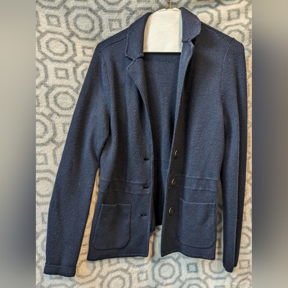 Talbot's sweater blazer. Navy. Size small.